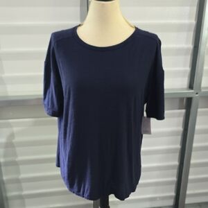 Westbound Blue‎ Relaxed Boxy Short Sleeve Tee